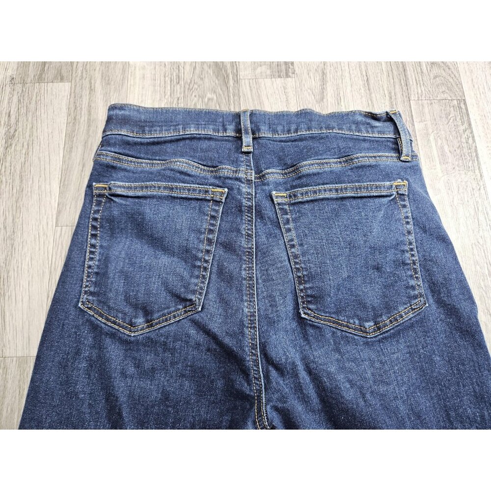 (3/$35) LOFT Jeans Womens 2 / 26 Blue Skinny Stretch Denim High Rise Skinny - Picture 3 of 11